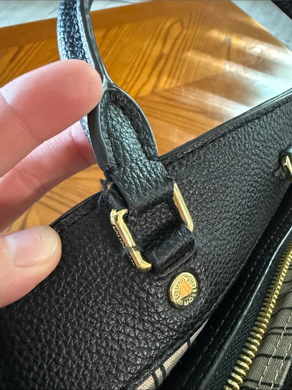 Louis Vuitton Black Montaigne Purse